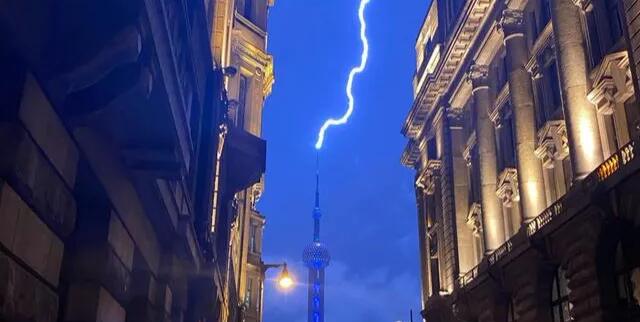明博手机登录入口防雷解析上海东方明珠“接闪”